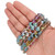 Flower Shaped Glass Beads  -  Paradise Green