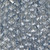 Quadrifoil Shape Faceted Glass Beads -  Powder Blue