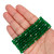 6mm Bicone Faceted Glass Beads - Pine Green