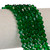 6mm Bicone Faceted Glass Beads - Pine Green