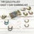 14K Gold Filled 7 Day Matubo Bead Hoop Earring Kit