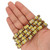 9 IN Strand African Glass Beads - Pale Yellow Fish Eye