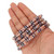 9 Inch Strand of 15-18mm African Glass Beads- Rose Pink Fisheye