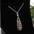 Swarovski Light Smoked Topaz Crystal Sterling Silver Tear Drop Necklace