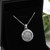 Sterling Silver Swarovski Crystal Circle Necklace