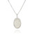 Swarovski Crystal Large White Oval Oval Necklace