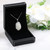 Swarovski Crystal Large White Oval Oval Necklace Gift Box
