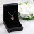 Amber & Sterling Silver Heart Necklace Gift Box