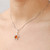 Amber Baltic Flower Sterling Silver  Necklace Model