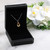 Citrine Briolette Facet Sterling Silver Teardrop Necklace Gift Box