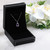 Sterling Silver Amethyst Pear Teardrop Facet Necklace Gift Box