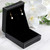 14K Gold Filled Fleur De Lis White Bello Opal Drop Earrings Gift Box