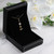 14k Gold Filled Ball CZ Anchor Drop Necklace Gift Box