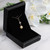 14K Gold Filled Ball CZ Sun Necklace Gift Box