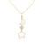 14K Gold Filled Moon and Stars CZ Necklace