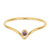 14k Gold Filled Size 5-7 Chevron Ring - Purple CZ