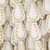 Flat Teardrop Shaped Pressed Czech Glass Beads w/ Dotted Edges - White & Gold Flat Teardrop Shaped Pressed Czech Glass Beads w/ Dotted Edges - White & Gold