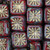 Starburst Square Czech Glass Beads - Dark Cherry Red w/ Gold Wash