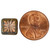 Starburst Square Czech Glass Beads - Olive Green & Gray w/ Copper Wash