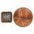 Starburst Square Czech Glass Beads - Brown w/ Silver Wash