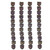 Cat Head Czech Glass Beads - Matte Black w/ Multi Colors