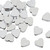 Hematite Heart Beads 6mm - Silver Color