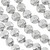 Hematite Rose Beads 8mm - Silver Color