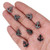Hematite Anchor Beads 10x12mm - Black Color