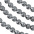 Hematite Rose Beads 8mm - Black Color