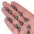 Hematite Rose Beads 8mm - Black Color