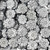 Hematite Flower Beads 10mm - Silver Color