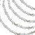 Hematite Half Moon Beads 8mm - Silver Color