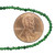 Round Faceted Beads 2mm 15 In Strand - Green Goldstone