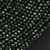 Round Faceted Beads 4mm 15 In Strand - Green Goldstone