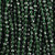 Round Faceted Beads 3mm 15 In Strand - Green Goldstone