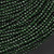 Round Faceted Beads 3mm 15 In Strand - Green Goldstone