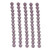 Flower Pressed Czech Glass Beads 13 Pcs 10mm - Purple w/ Mauve Wash