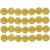 Daisy Flower Czech Glass Beads 18mm 7pc-Translucent Golden