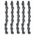 Cat Pressed Czech Glass Beads 8 Pcs 17x11mm - Black w/ White Wash