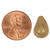 Filigree Teardrop Czech Glass Beads 14x10mm 8 Pcs - Metallic Peanut Brown