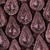 Filigree Teardrop Czech Glass Beads - Metallic Purple