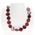 Hexagonal Shaped Mother of Pearl - Burgundy