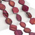 Hexagonal Shaped Mother of Pearl - Burgundy