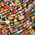 African Christmas Glass Beads Mixed Colors 3-6.5mm