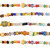 African Christmas Glass Beads Mixed Colors 3-6.5mm