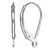 Sterling Silver Plain Leverback w/Ring