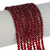 Round Faceted Glass Beads 4mm-Maroon