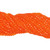 Round Faceted Glass Beads 4mm-Trans Neon Orange