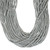 Rondelle Faceted Glass Beads 4mm- Metal Gray