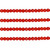 Round Faceted Glass Beads 3mm- Ruby Red